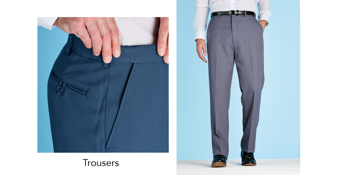 Pegasus Twill Trouser with Hidden Stretch Waist - MT005